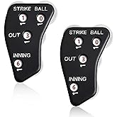 Deekin Umpire Clicker Ball Counter Clicker 4 Wheel | Records Strikes Balls Outs Innings, Baseball Softball Referee Gear, Umpire Indicator for Scorekeepers, Game Recording