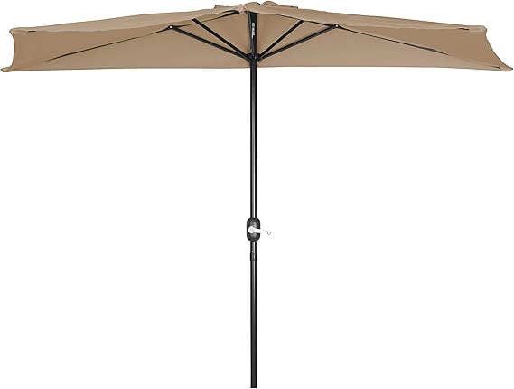 half balcony parasol with base