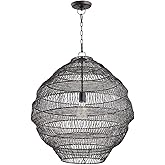 Quorum 832-23-93 Transitional One Light Pendant in Bronze/Dark Finish,