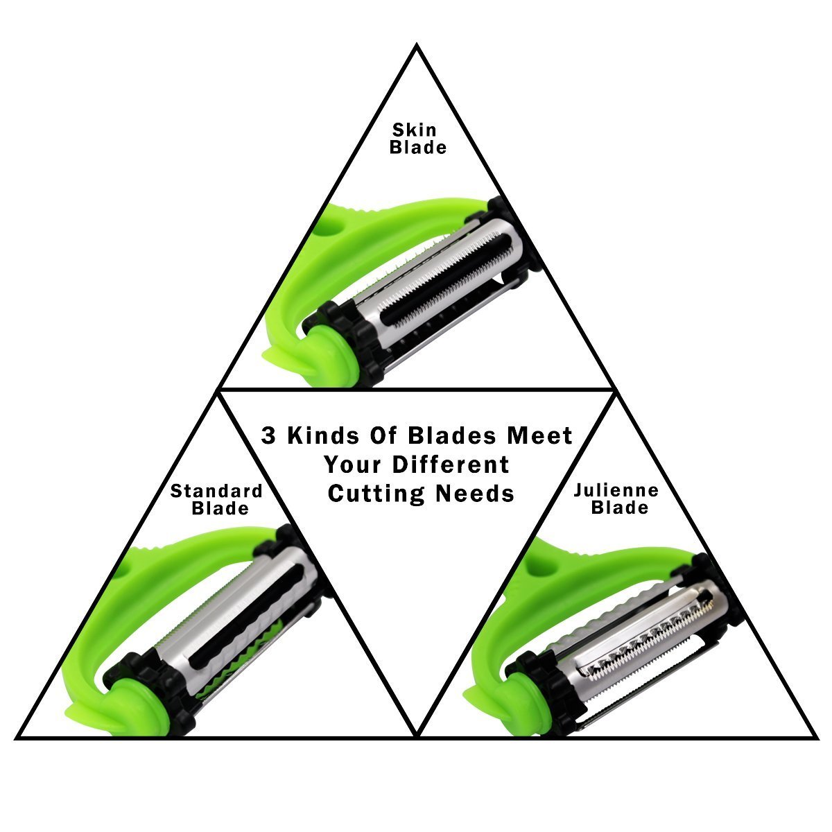 Hippih Citrus Lemon Zester & Cheese Peeler Kitchen Utensils Green