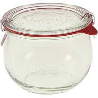 Weck 744 1/2L Tulip Jar Set of Six - 16.9 Ounce