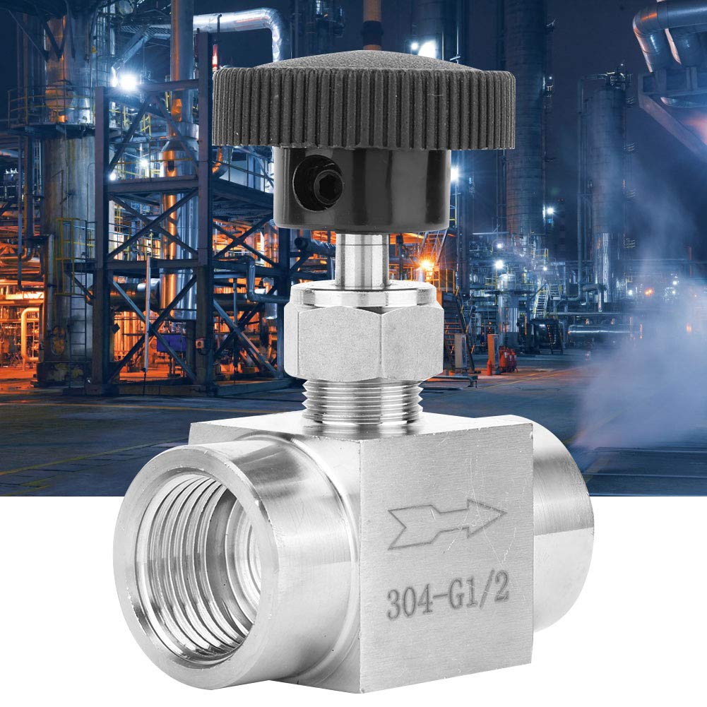 Straight Needle Valve Stainless Steel BSPP Female Thread for Transmission Of Water Gas, Oil, Fuel And Other Media(1/2") - Image 4