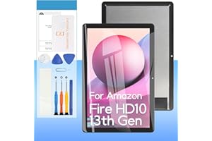 YONDISTA Screen Replacement for Amazon Fire HD 10 13th Gen 2023 TG425K 10.1" LCD Display Touch Screen Digitizer Full Assembly | Tools | Black