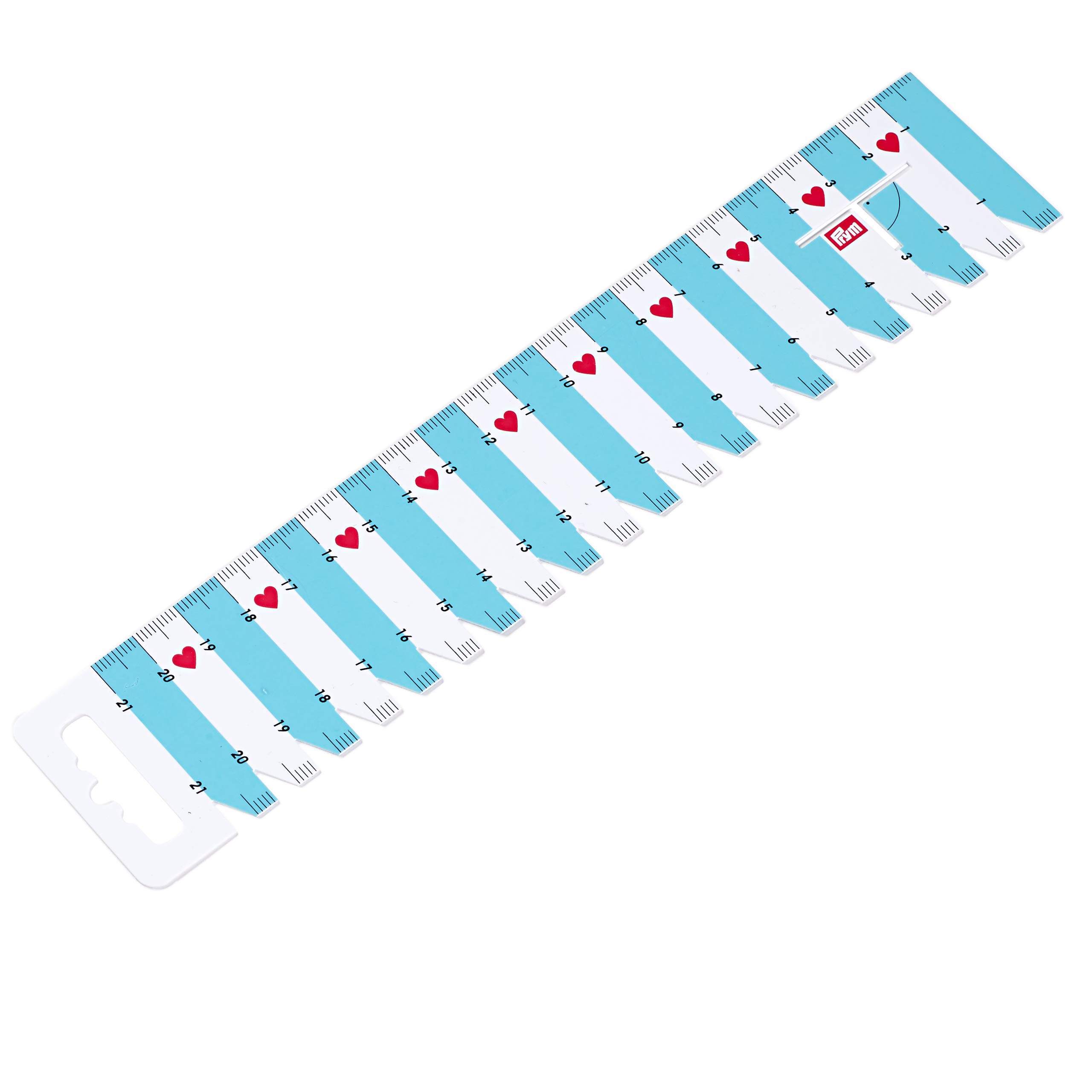 Prym Love Hand Sewing Gauge - Turquoise Seam And Hem Ruler, 24.5 Cm Long - View #5