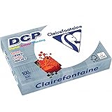 Clairefontaine 1821 DCP Druckerpapier (500 Blatt in DIN A4 mit 100 Gramm/Premium Kopierpapier für farbintensiven Bilderdruck) weiß