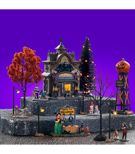 Amazon.com: Disney Halloween Haunted Village Set - Musical Sound