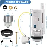 Apragaz Dual Flush Toilet Cistern Kit Universal 2" Outlet Adjustable Height view 3