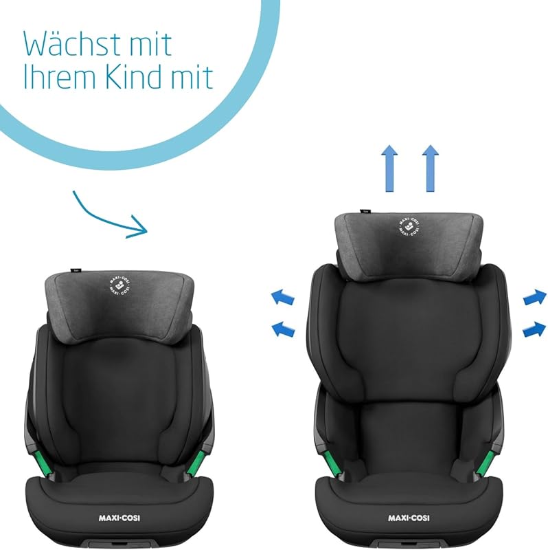 Kore i-Size ISOFiX Kindersitz, 100–150 cm, Authentic Black