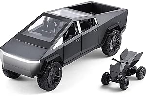 ZXIHYYN 1/32 CyberTruck Toy Metal die-Casting Model car boy Toy Truck for 3 Ages and up with Lights and Sounds