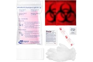 MFASCO Vomit & Bodily Fluid Clean Up Kit - Blood Spill Kits, Body Fluid Spill Kit - Comprehensive Cleanup Solution for Health Hazards and Ready First Aid Kit Spill Management
