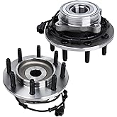 Autoround 515061 4WD Front Wheel Bearing and Hub Assembly fit for 4x4 2003 2004 2005 Dodge Ram 2500 3500, 8-Lug w/ABS, Set of 2