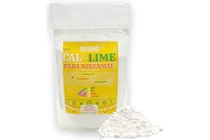 Yerbero - Mexican Cal (Lime Powrder) 4 oz (114 gr) | Cal Mexicana Para Nixtamal o Sazonador Mexicano | Premium Quality For Nixtamalization & Tortilla Making - Imported From Mexico.