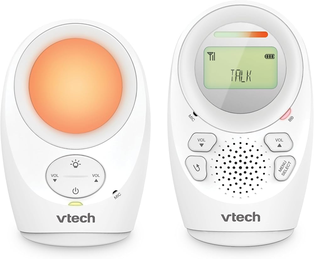 VTech DM1211 Audio Baby Monitor Long Range 2-Way Talk Night Light