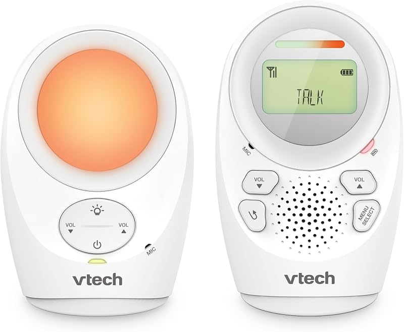 VTech DM1211 Audio Baby Monitor Long Range 2-Way Talk Night Light