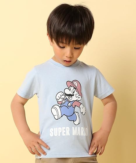 Amazon Co Jp Super Mario スーパーマリオ スーパーマリオ半袖tシャツ キッズ 服 ファッション小物