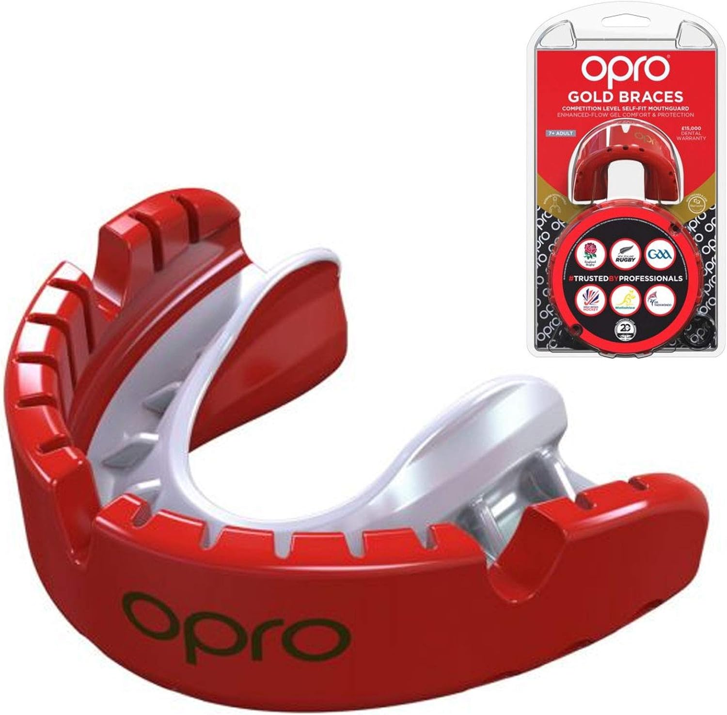 Opro SelfFit Gold Mouthguard for Braces BigaMart