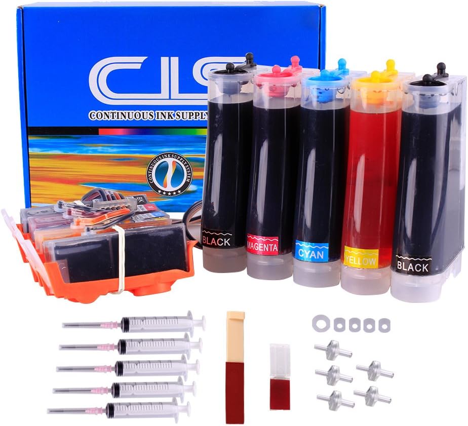 JetSir Premium Continuous Ink Supply System CIS for HP 564 5-Tank With Ink & Chip 5 Color Continuous Ink Supply System (CISS) 564 for Hp Classical Model 564V