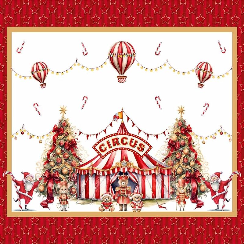 - Capa de Forno de Natal 40x50 cm, Tampa de Forno de Cozinha de Natal, Decoração de Natal para Fornos, Capa de Forno de Circo, 100%