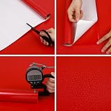 Hode Red Glitter Vinyl Wrap 60cm x 5m Self Adhesive High Gloss view 2
