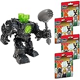 Schleich 7-Piece Eldrador Action Figure Set With Stone Robot, Creature, Weapon and 4 Surprise Toys