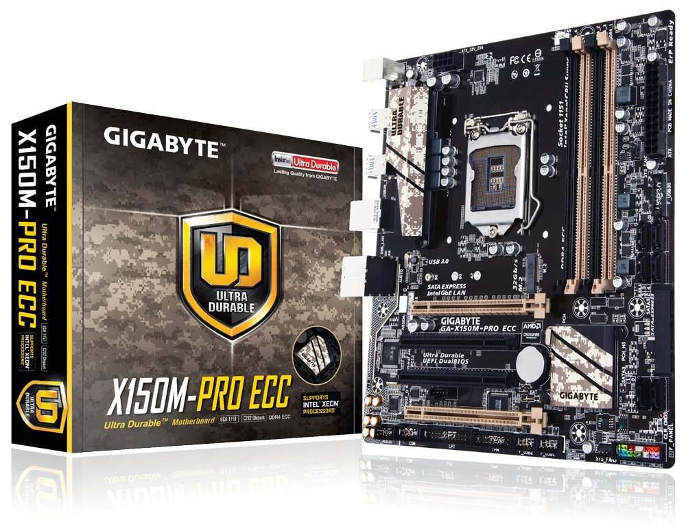 Gigabyte Intel 1151 Socket Xeon E31200 v5 Micro ATX DDR4 LGA 1151