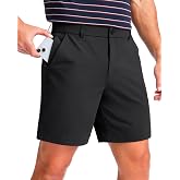 Men's Golf Shorts 7"/ 9"/ 11" Inseam with 5 Pockets Lightweight Stretch Quick Dry Casual Dress Hybrid Short for Men