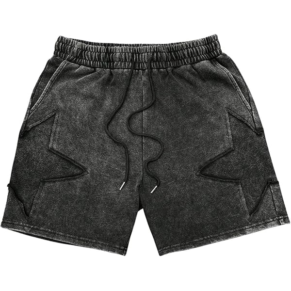 VIPWOLF Men's Y2K Graphic Shorts Gothic Eye Print Drawstring