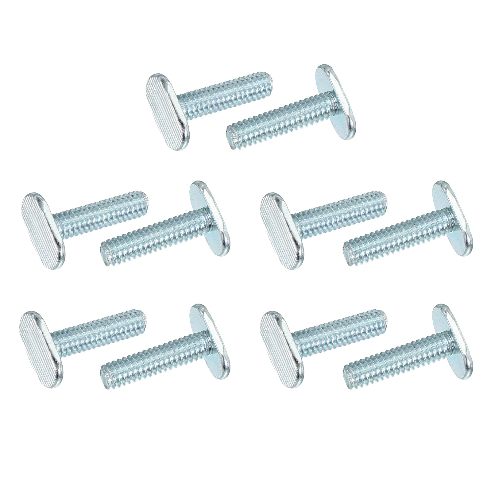 Photo 1 of PATIKIL 1/4"-20 t Track Bolts, 10 Pack 1 Inch T-Slot Bolts Kayak Rail Bolt Accessories for Universal t Track Woodworking Jigs and Fixtures, Silver