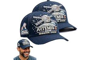 Artemis II Lunar Mission Commemorative Cap, Adjustable Embroidered Baseball Hat, Back to the Moon Cap for Men & Women