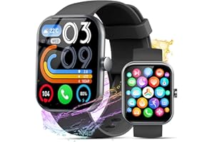 MATAST Smart Watch for Men Women(Answer/Make Calls), 1.96" HD Smartwatch, Fitness Tracker with 110+ Sport Modes, IP68 Waterproof, Heart Rate/Sleep/Step Monitor, Pedometer, Activity Tracker for Android iOS