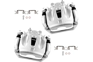 cciyu Front Left & Right Brake Calipers Assembly w/Bracket 19B2880 19B2881 2003 2004 2005 2006 2007 2009 2010 2011 2012 For Nissan For Murano