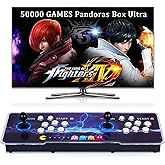 RegiisJoy 50000 in 1 Pandoras Box Ultra Arcade Game Console , Retro Game Machine for PC & Projector & 4K TV, 3D Games, Search/Save/Load/Pause Games, 1280X720,256G TF