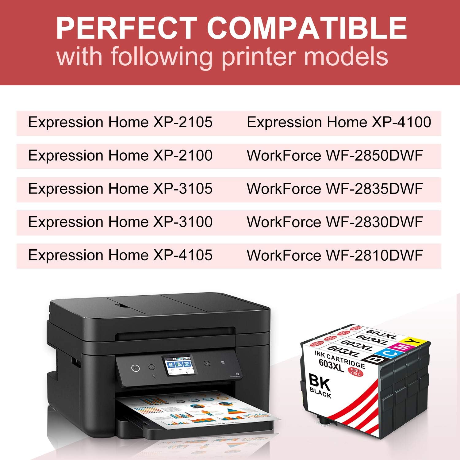 Toner Kingdom 603 Xl Cartucho De Tinta Compatible Para Epson 603 603xl Para Epson Expression Home Xp 2100 Xp 2105 Xp 3100 Xp 3105 Xp 4100 Xp 4105 Workforce Wf 2810 Wf Wf 25 Wf 2850 Informatica Impresoras Y Accesorios Westparkcleaners Com