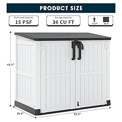 LHBcraft Outdoor Storage Cabinet 36 Cu Ft with