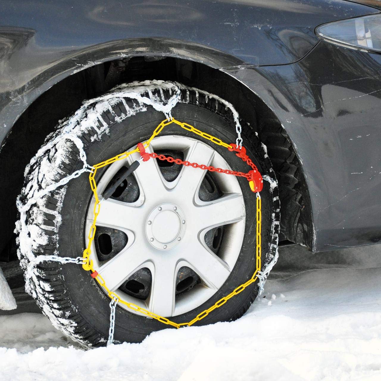 Cartrend 7848240 Snow chain set "Safety", set of 2, size 40