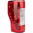 Left Driver Side Rear Tail Light Assembly Compatible With 2017-2019 Ford F-250 F-350 Super Duty Tail Light Rear Brake Lamps Replacement Taillights (w/o Blind Spot) (w/o LED)