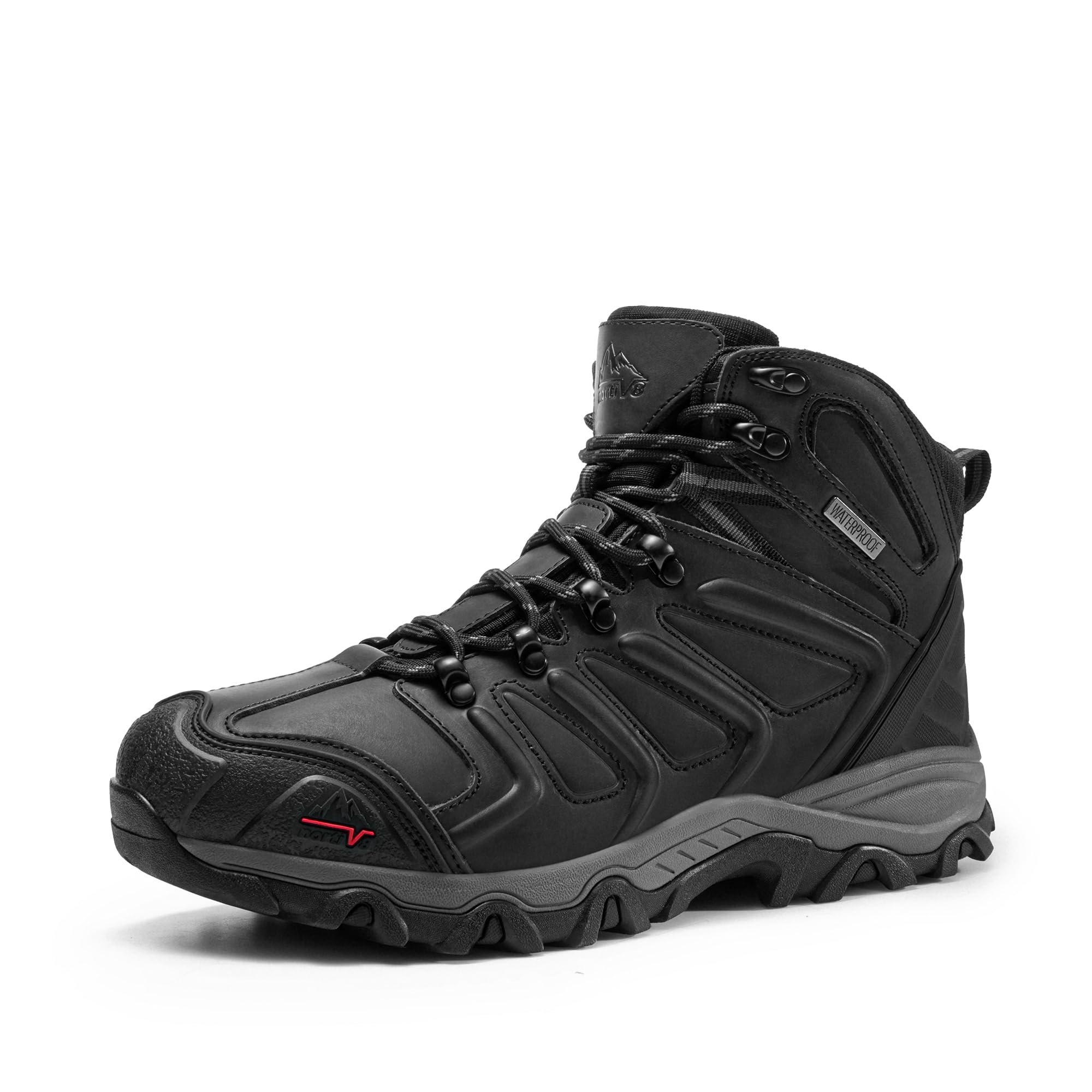 NORTIV 8 Men's Ankle High Waterproof Hiking Boots
