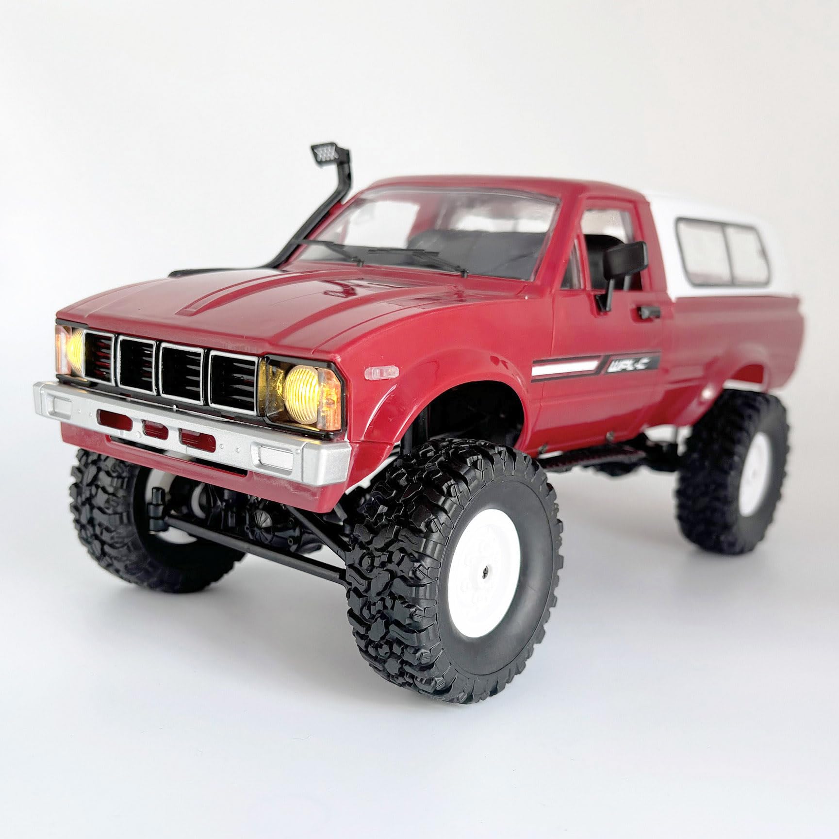 Photo 1 of **Damaged Gear***Apawband RC Truck WPL C24 RC Crawler 1/16 Scale 4x4 RC Rock Crawler All Terrain Off Road Pickup Truck RTR Remote Control LED Proportional Throttle Steering Hobby Toy for Adult