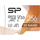 Silicon Power 256GB Micro SD Card U3 SDXC Up to 100MB/s High Speed Memory Card with Adapter for Nintendo-Switch, Cams and Dro
