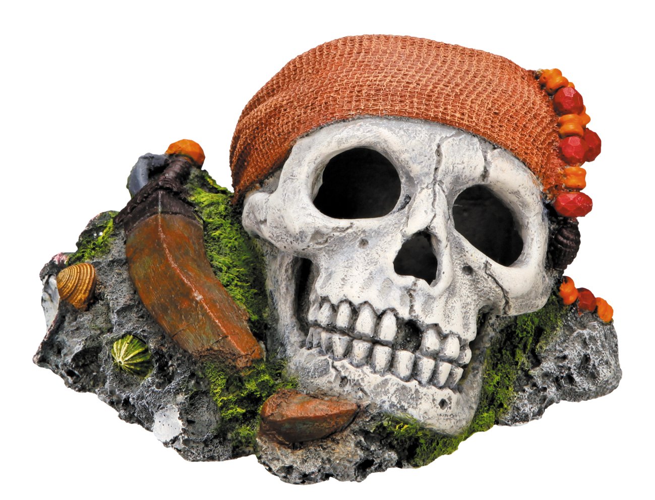 Nobby Pirate Skull Aquarium Ornaments, 14.5 x 12.5 x 8.5 cm