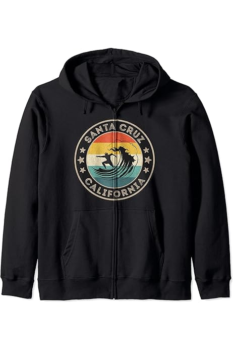 Nude Project Sudadera Con Capucha Retro Santa Cruz California