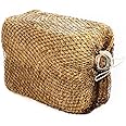 Bloomoak Slow Hay Net Feeder for Horses, Durable Soft Black PE 2/3 String Hay Bales Bags, Fit 36x18x18 to 47x25x17 Inches, Extends 50-64 Inches (3 1.6" Hole/1PC)