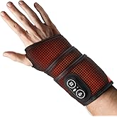 Cordless Wrist Heating Pad for Pain Relief, Heated Wrist Brace, Heated Wrist Massager Wrap for Arthritis, Rechargeable Hand Heating Pad for Carpal Tunnel