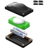 Elevation Lab AirTag 5-Year Extended Battery Case (4 Pack) | Uses AAA batteries, compact, waterproof, 5x more capacity than C