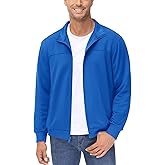 MAGCOMSEN Men's Track Jackets Lightweight Full-Zip Casual Coat Workout Running Athletic Active Jacket With Pockets