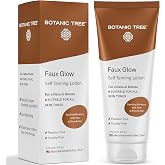 Botanic Tree Self Tanner - Sunless Tanner for Natural-Looking Fake Tan-Herbal Self Tanning Lotion for Flawless Bronzer Skin-Instant Face and Body Tanner for Fair and Dark Skin.