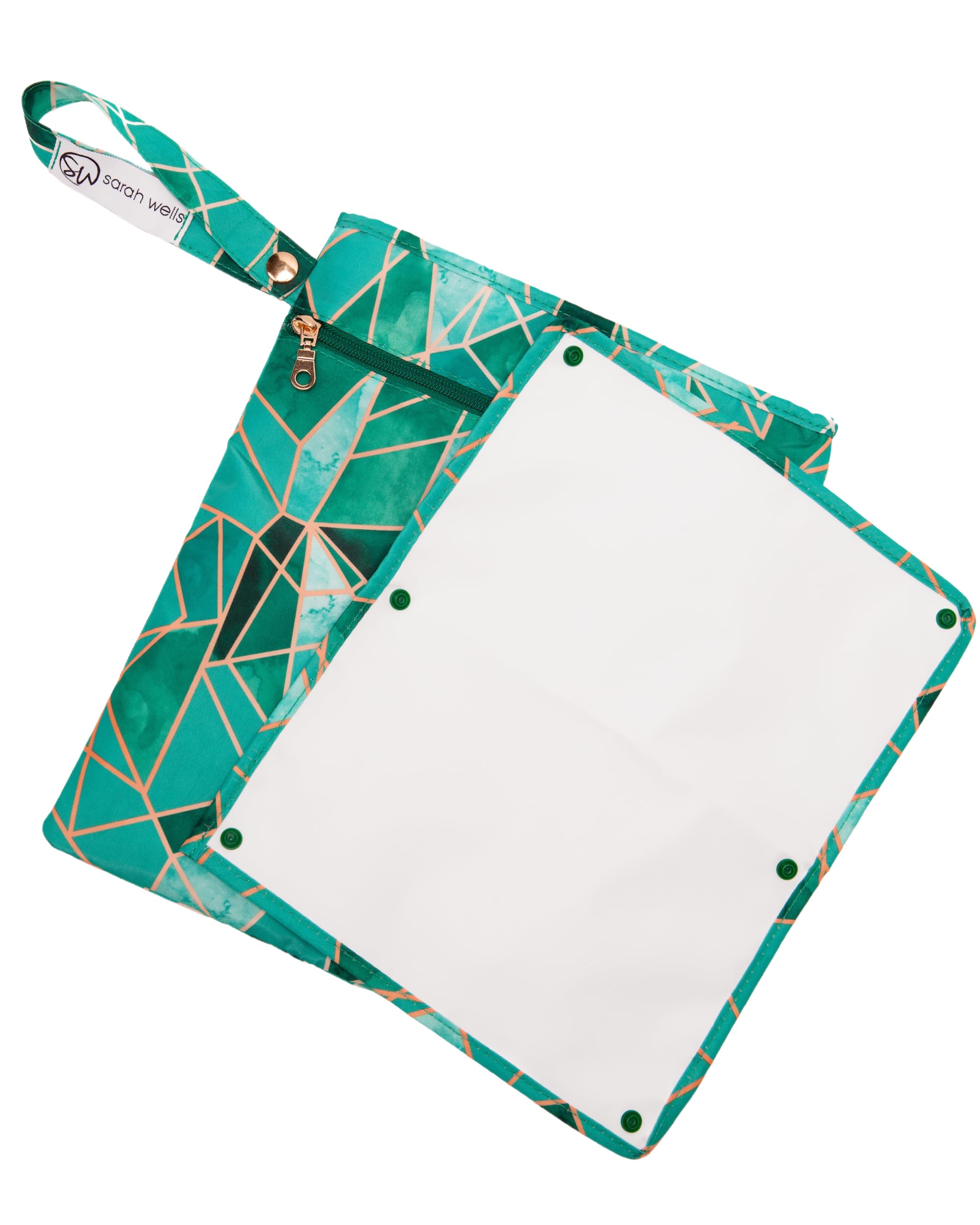 Photo 1 of Sarah Wells Pumparoo Wet Dry Bag for Breast Pump Parts – Compact Organizer with Waterproof Pocket, Staging Mat & Fridge Hack – Machine Washable Pumping Accessory (Mosaic)