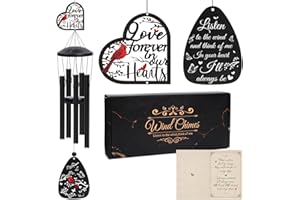 Keluna Cardinal Gifts for Loss of Loved One - Cardinal Memorial Wind Chimes Sympathy Condolence Gift for Loss of Mum Dad Bere