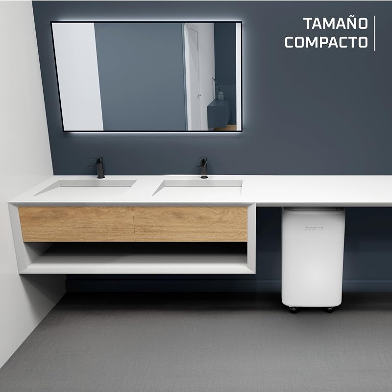 Compacto Extremamente Seco +, Desumidificador 16L/dia para divisões até 40m², secagem da roupa 30% mais rápida, silencioso <40,5dB, 3 modos com temporizador, indicador de humidade, DH5260F0