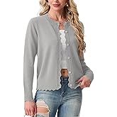 GRECERELLE Cardigan Sweaters for Women Lightweight Crewneck Button Down Soft Knit Dressy Cardigans 2026